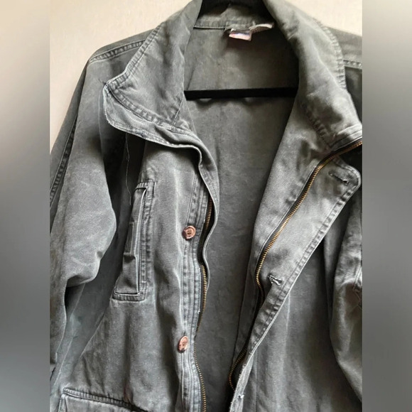 Vintage Brooks cargo zipper oversize jacket Sz M - Picture 3 of 10
